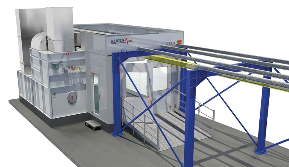 Cabine de peinture industrielle sur mesure EUROPA