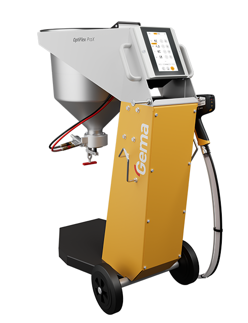 Gema OptiFlex ProX S – Poudrage manuel pour poudres difficiles