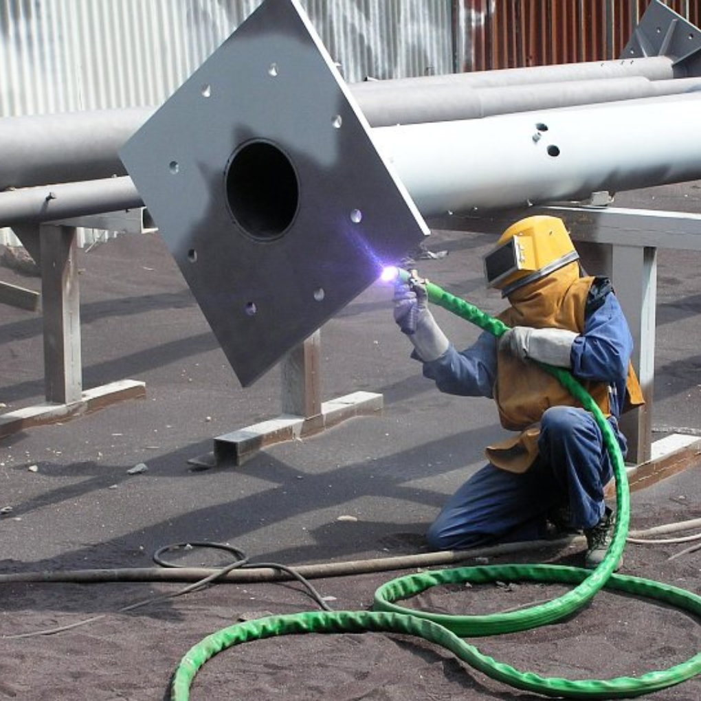 Métallisation, Arc électrique et Pistolet
