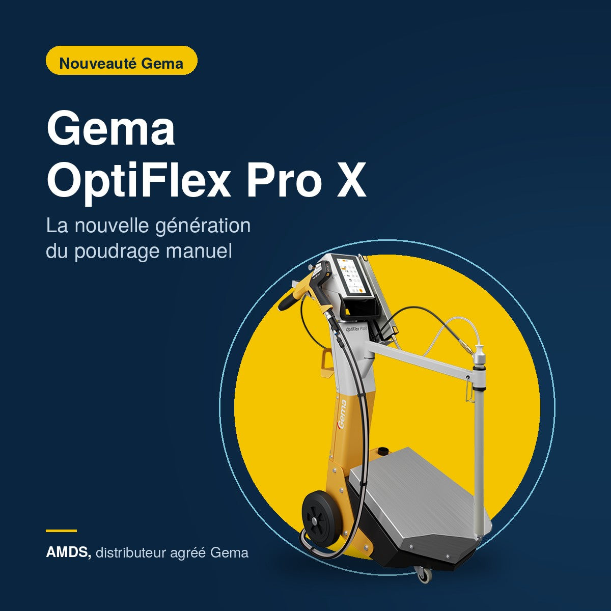 Nouvelle gamme de poudrage manuel Gema OptiFlex Pro X