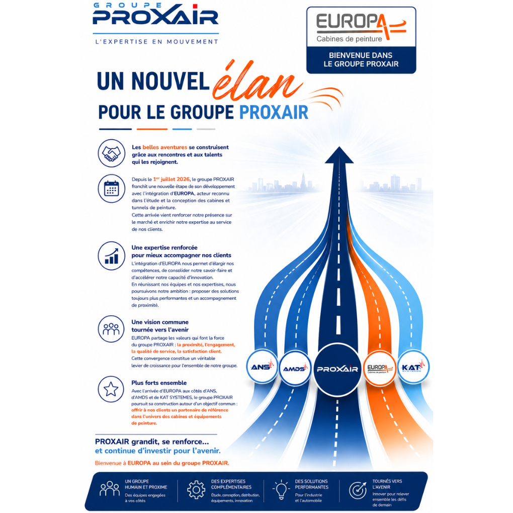 EUROPA rejoint le groupe PROXAIR