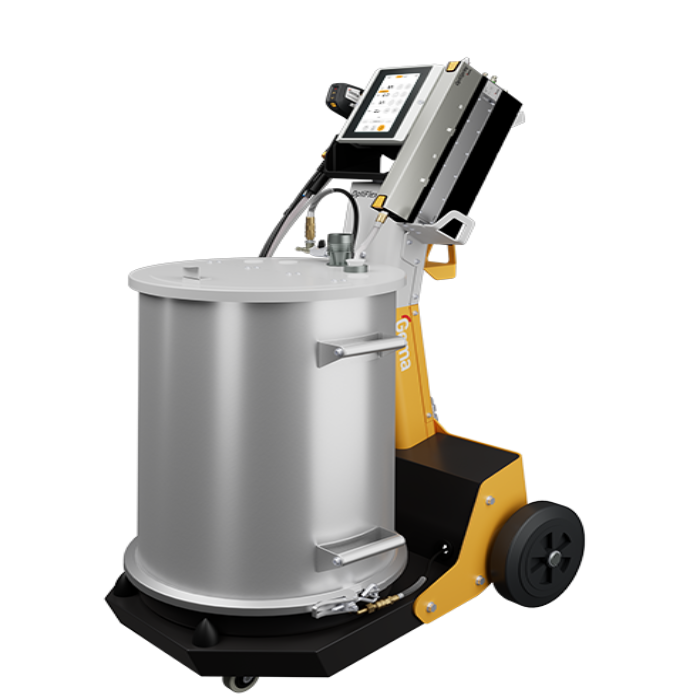 Gema OptiFlex ProX F Spray – Poudrage manuel à pompe OptiSpray, trémie 50 l