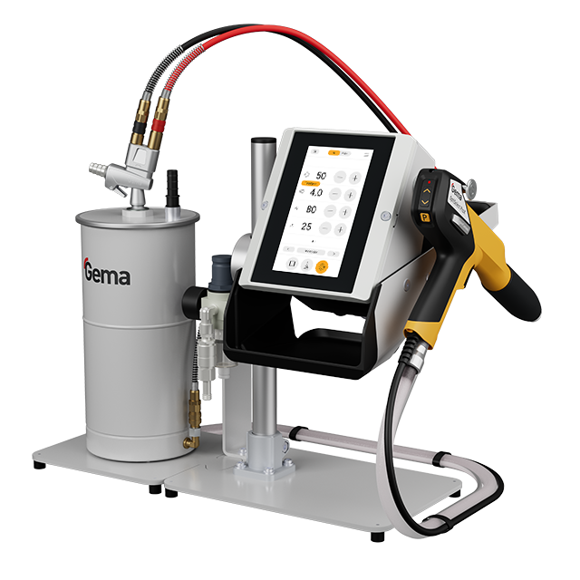 Gema OptiFlex ProX L – Poudrage manuel avec trémie fluidifiée 4 l