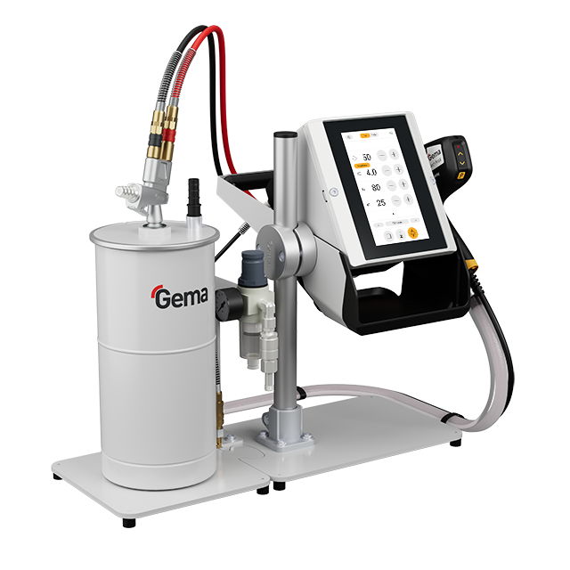 Gema OptiFlex ProX L – Poudrage manuel avec trémie fluidifiée 4 l